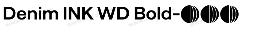 Denim INK WD Bold字体转换